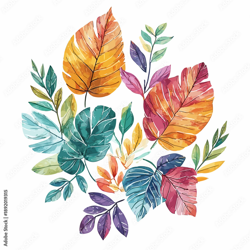 Fototapeta premium very cool leaf pattern design