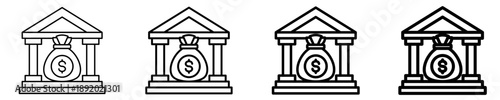 Treasury Operations  Icon Set Different Style Collection