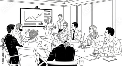 group of business people meeting