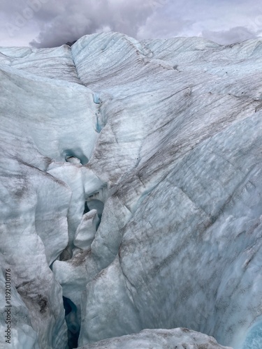 Striations on Blue Glacial Ice