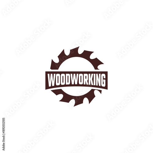 saw blade logo design, symbol, icon, vector, industry, vintage, wood sawing logo, carpentry	