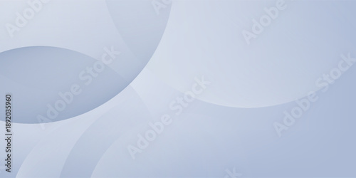 Realistic neumorphic studio. White podium in front of white concentric circles with glow.