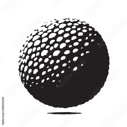 Black Arancini Silhouette Vector, High Quality Illustration on White Background
