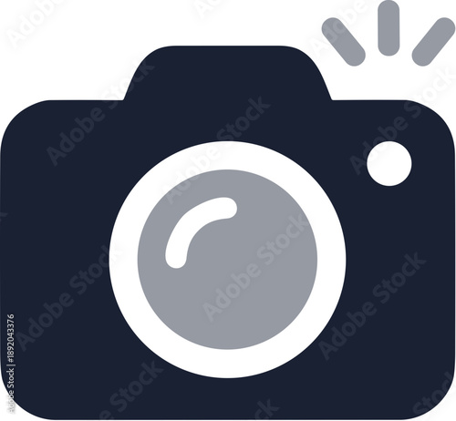 Modern Flat Style Camera Digital Tool Simple Minimalist Icon
