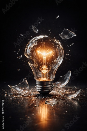 The light bulb is broken.