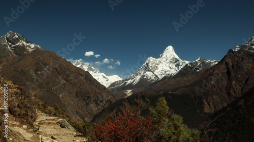 Bild auf Leinwand The summit of Ama Dablam, Nepal.