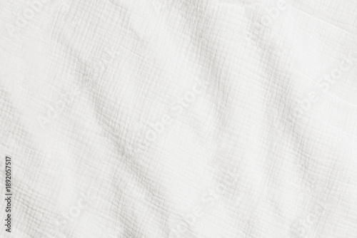 Quadro su tela the delicate background of a white muslin blanket with folds