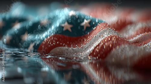 Us flag powerpoint background tranquil soft diffused light pastel spectrum mirrorlike reflections crisp focus hdr rendered jpeg logo watermark text SEO Optimized tidy serene polished clean simple