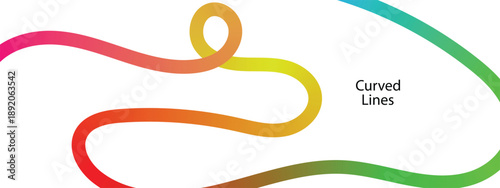 Abstract gradient lines. colorful gradient line.