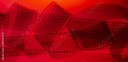 abstract colored background with film strip