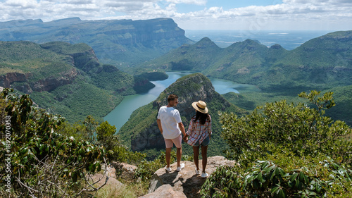Foto Stunning view over Blyde River Canyon along the Panorama Route in South Africa