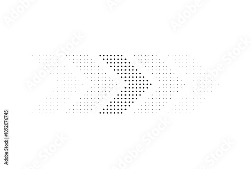 Halftone Arrow Direction Design 