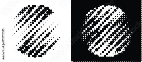 Halftone dots and white backgrounds for design
