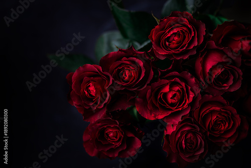 Bouquet of red roses