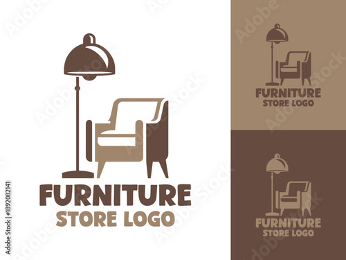 Furniture Store Logo Modern Minimalist Lifestyle Decor Mark.