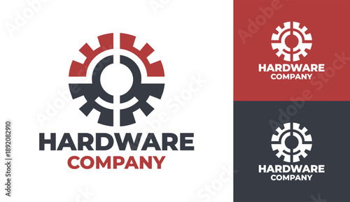 Hardware Company Logo Modern Minimalist Tool Industry Brand.