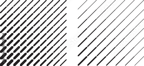 abstract vector line pattern set