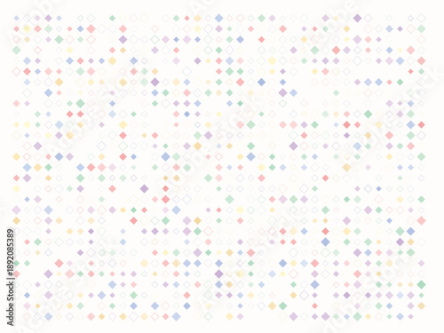 Pastel colored diamond pattern on white background with soft gradient effect