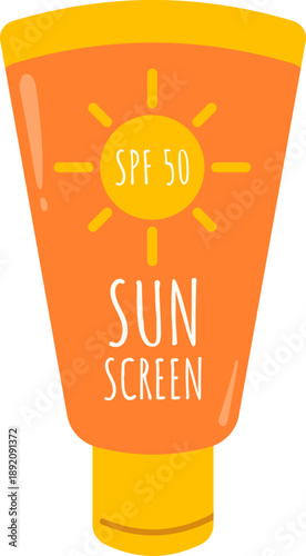 Summer sunscreen lotion for sun protection