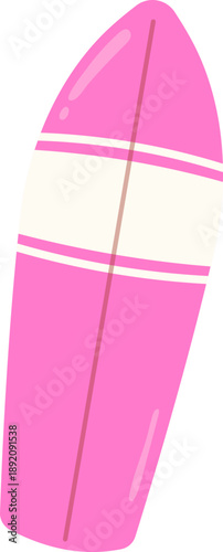 Surf board in surfing event on summer vacation