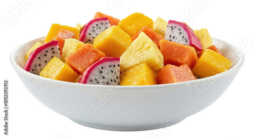 Photos Bowl of fresh mixed tropical fruit salad