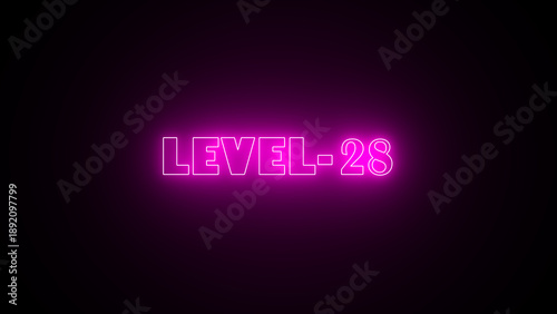 Wallpaper Mural Neon level sign. Neon level up sign and upper Level . next Level text background. Torontodigital.ca