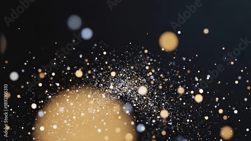 Blurred abstract background with glowing points of light, great for futuristic designs, technology concepts, or modern digital presentations.