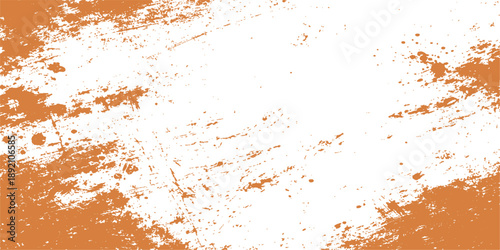 Aged brown rusty metal texture surface featuring a grunge pattern of dirty paint splashes and antique macro details on an old weathered wall