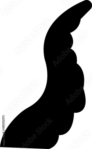 Octopus Tentacle Icon, Vector Sea Monster Arm Silhouette, Kraken Tentacles Symbol, Curled octopus tentacles Marine Animal for Logo ultra sharp focus, sea life, Tattoo, Game, Fantasy Design template