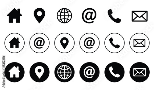 Web icon set, website interface icons, vector symbols, computer and mobile usage, responsive design, UI UX elements, flat style, graphics