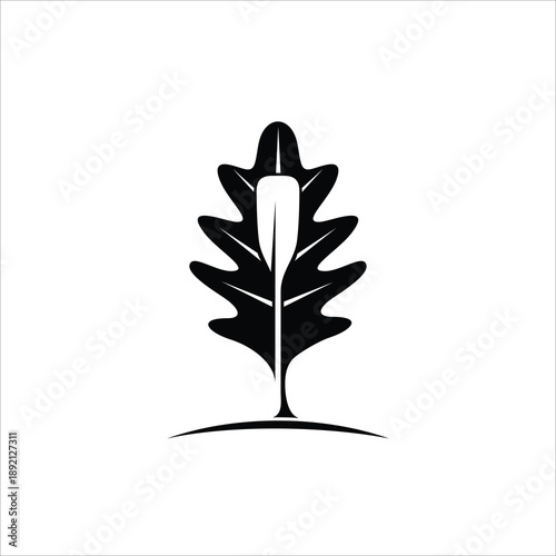 leaf logo vector