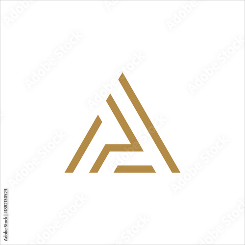 letter A abstract logo vector