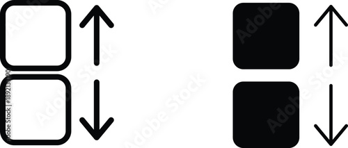 apps sort  icon vector graphic illustration  with white background flat hand made icon fill icon .