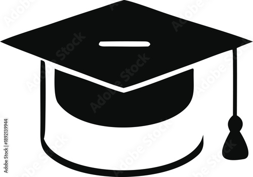 Iconic graduation cap symbolizing academic achievement