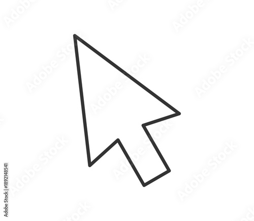 シンプルな白の矢印のアイコンイラスト　ベクター