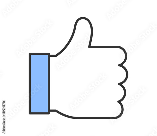 シンプルないいねマークのアイコンイラスト　ベクター