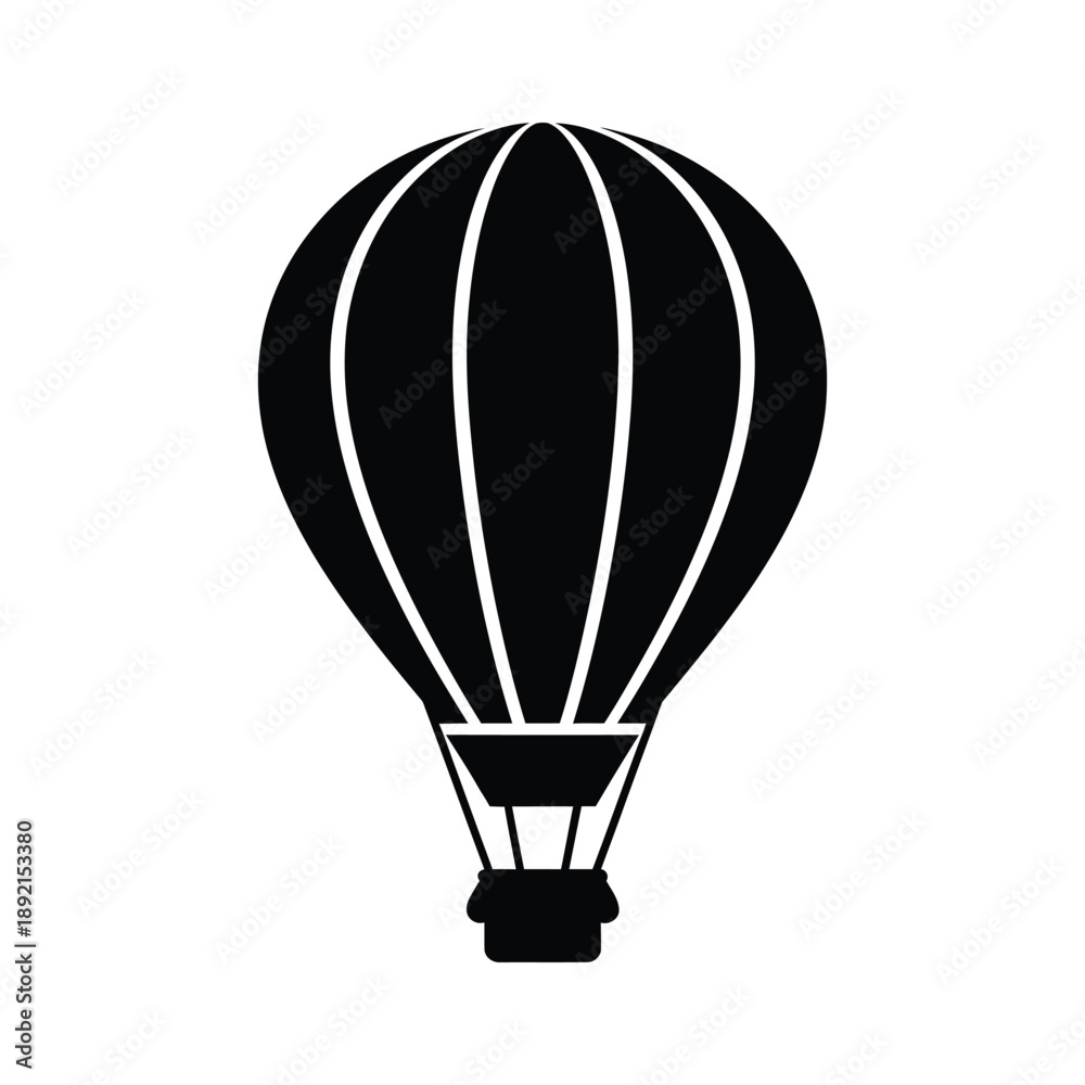 Obraz premium Silhouette of a hot air balloon in flight