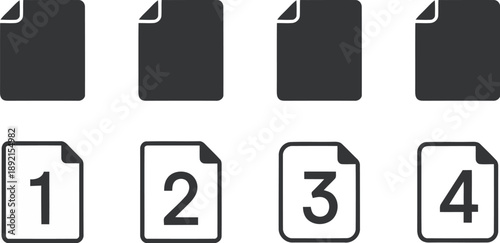 Pagination icons for website navigation and user interface design
