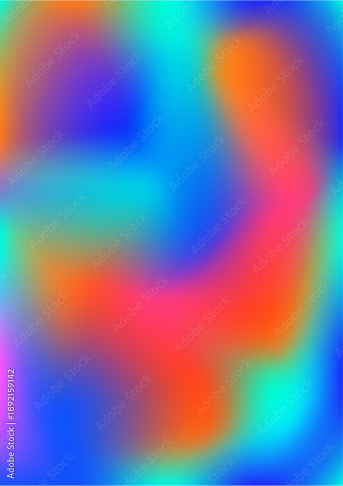 Obraz premium Dynamic Multi Color Mesh Gradient Poster for Creative Media Cover