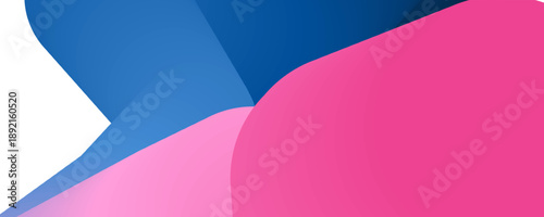 Abstract colorful geometric shapes composition with blue and pink hues