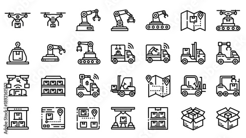 Industrial construction vehicles and machines.