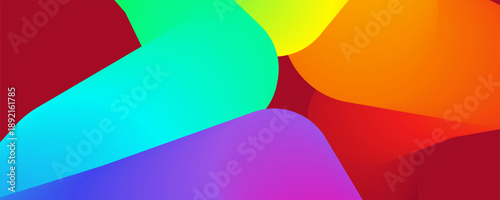colorful abstract shapes and gradients