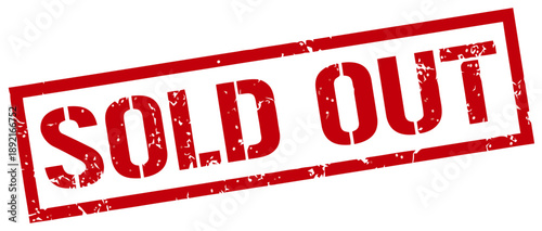 A red SOLD OUT stamp on a white background indicates event completion