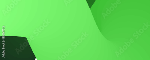 abstract shapes in green hues composition