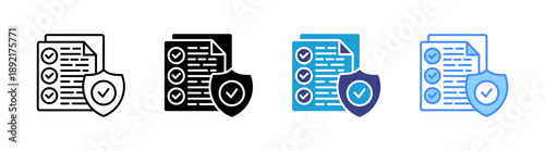 Regulatory  icon set multiple style collection