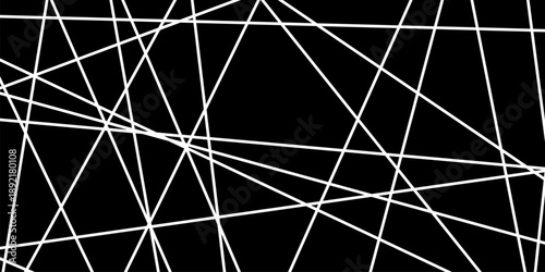 Chaotic graphic pattern of straight line elements in random abstract flow, a chaotic straight line design balancing form and chaos.