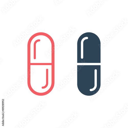 Free Download Pills icons set flat. Illustration isolated vector sign symbol. - GFXLoad