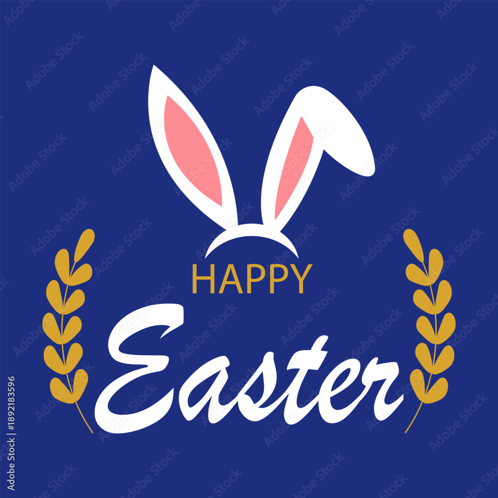 Fototapeta premium Floral Happy Easter Day Background Vector Spring Holiday 2026