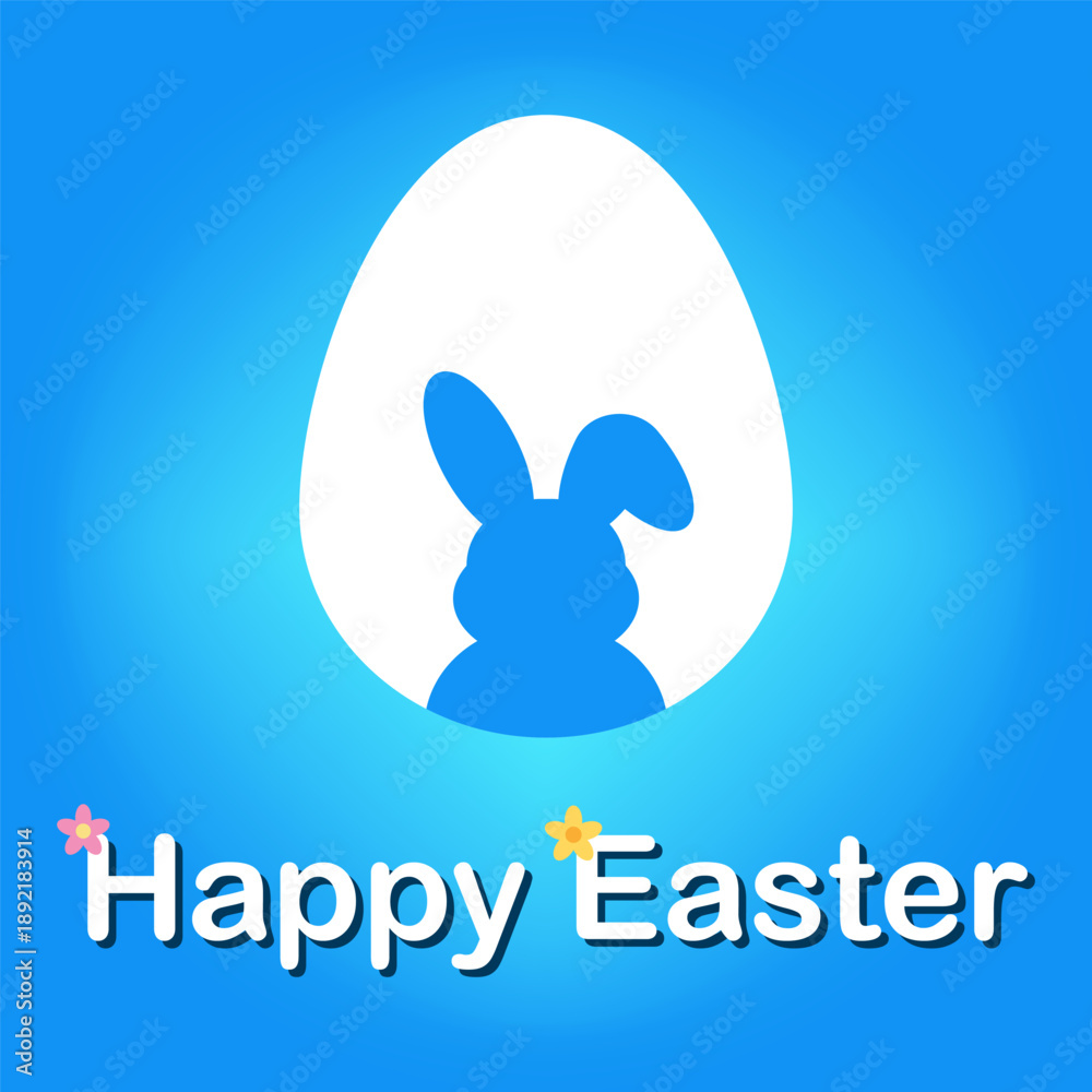 Fototapeta premium Floral Happy Easter Day Background Vector Spring Holiday 2026