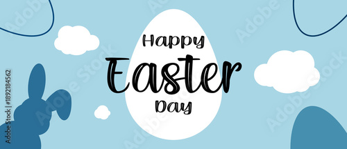 Happy Easter Spring Holiday Vector Background for Easter Day 2026